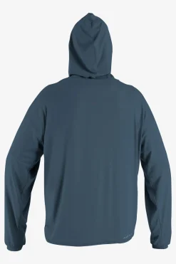 Uv Sun Protection & Rash Guards^O'Neill 24-7 Traveler Long Sleeve Sun Hoodie - Copen Blue |