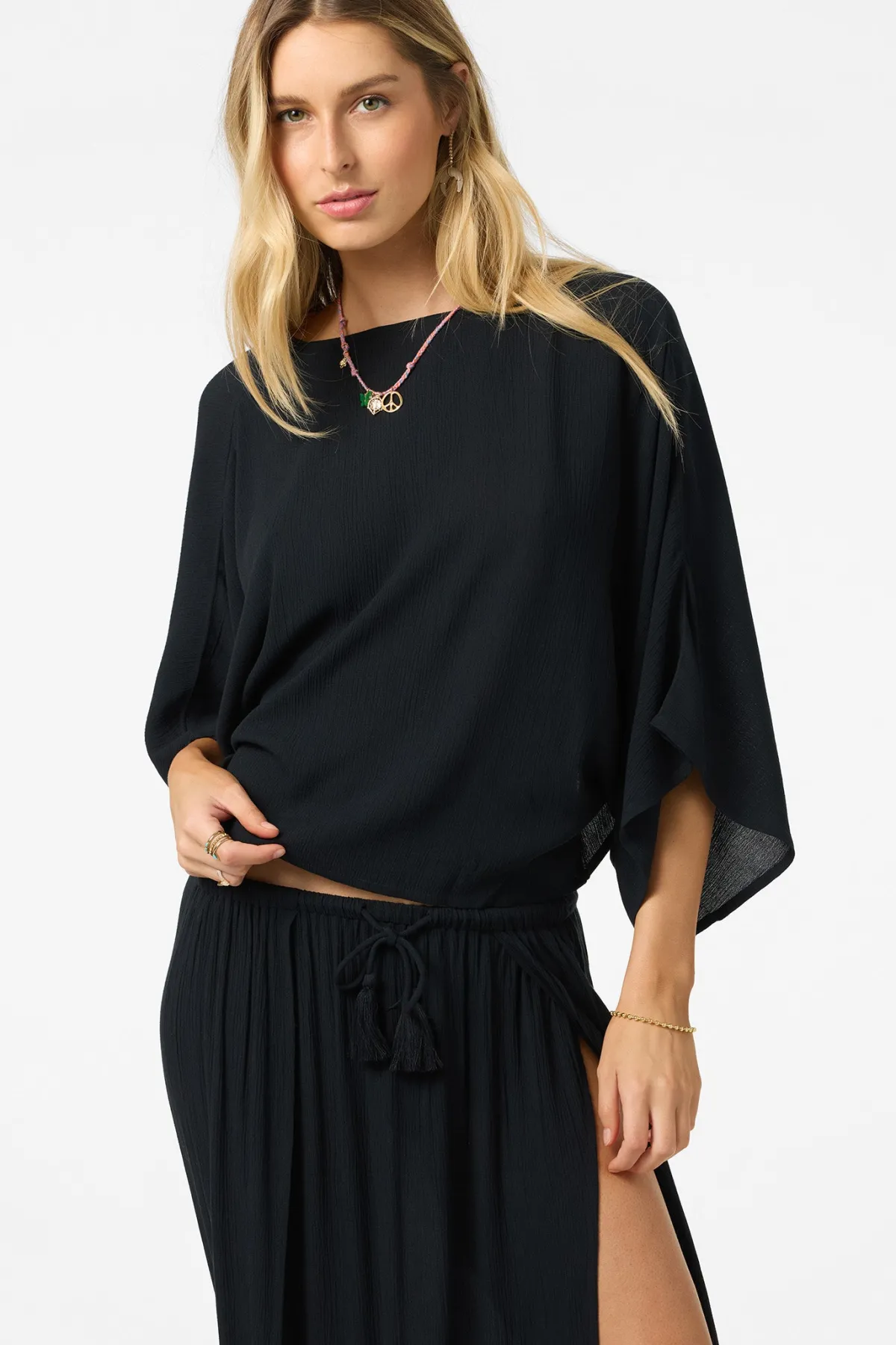 New Arrivals|Matching Sets^O'Neill Anna Reversible Cover-Up Top - | black