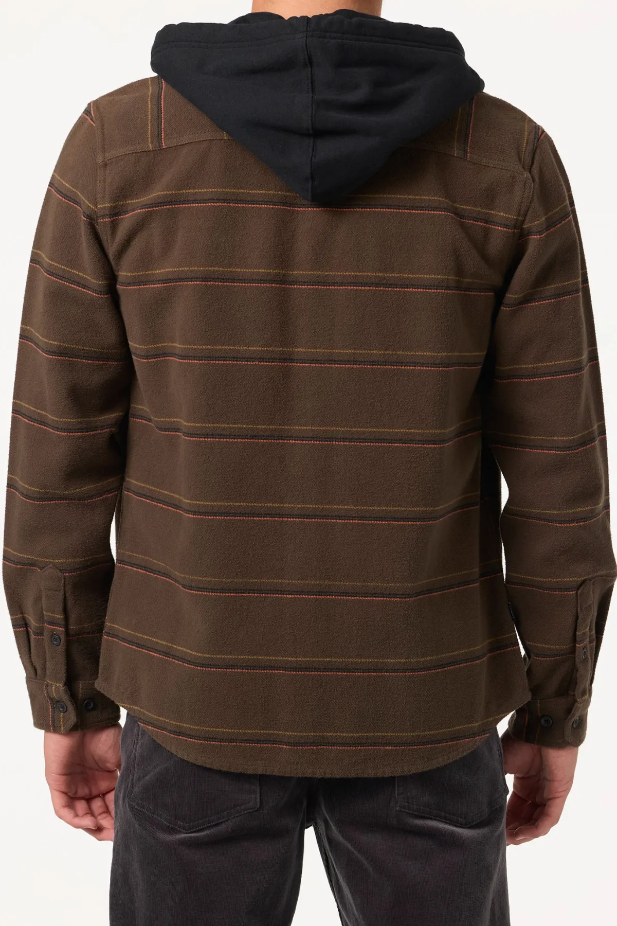 Shirts & Flannels^O'Neill Archer Hooded Flannel Standard Fit Long Sleeve Shirt - | turkish coffee