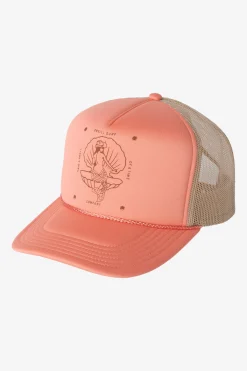 Hats & Beanies^O'Neill Arlie Trucker Hat - | coral haze