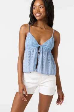 Tops^O'Neill Arna faded denim