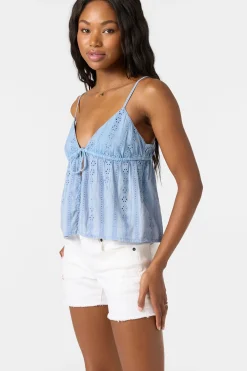 Tops^O'Neill Arna faded denim