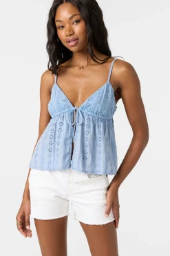 Tops^O'Neill Arna faded denim