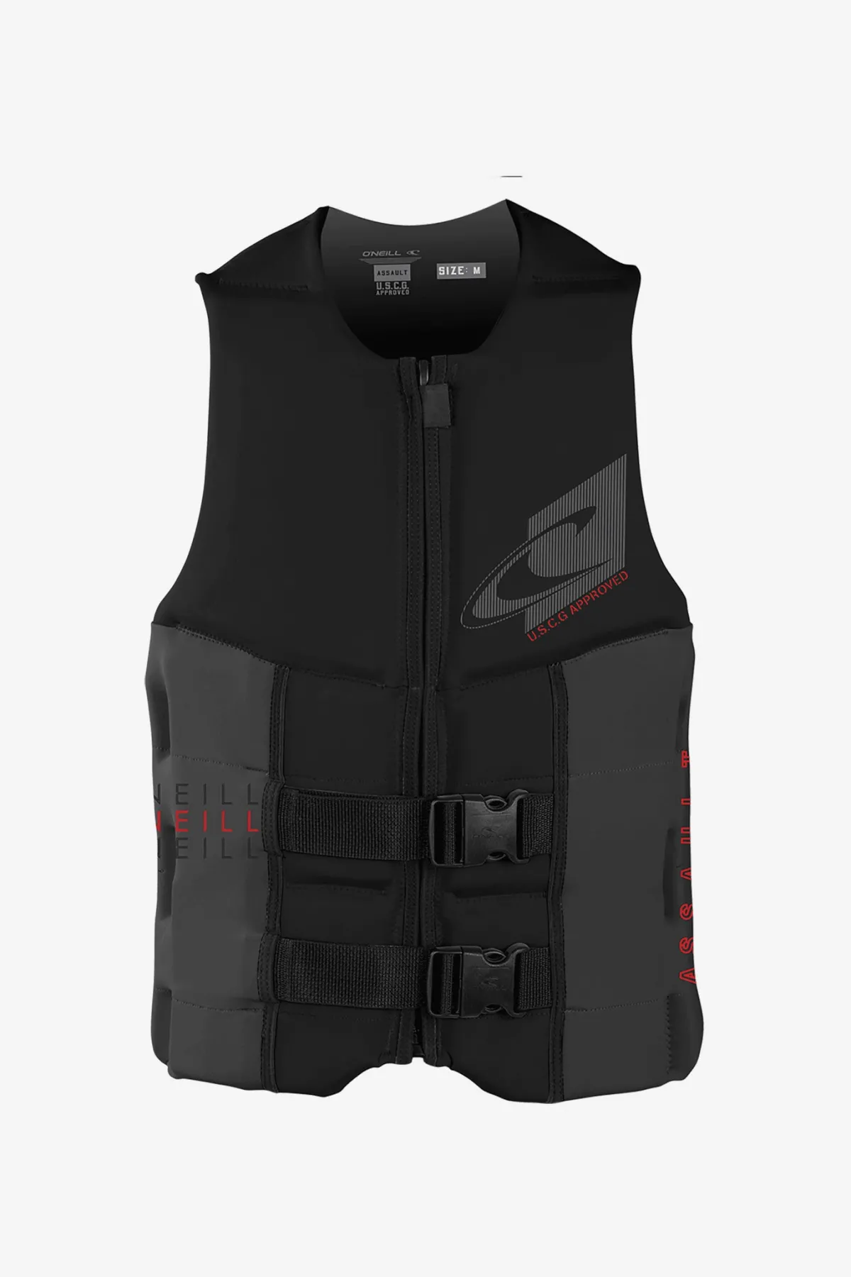 Wake-Waterski Vests^O'Neill Assault Uscg Life Vest - | blk/graph