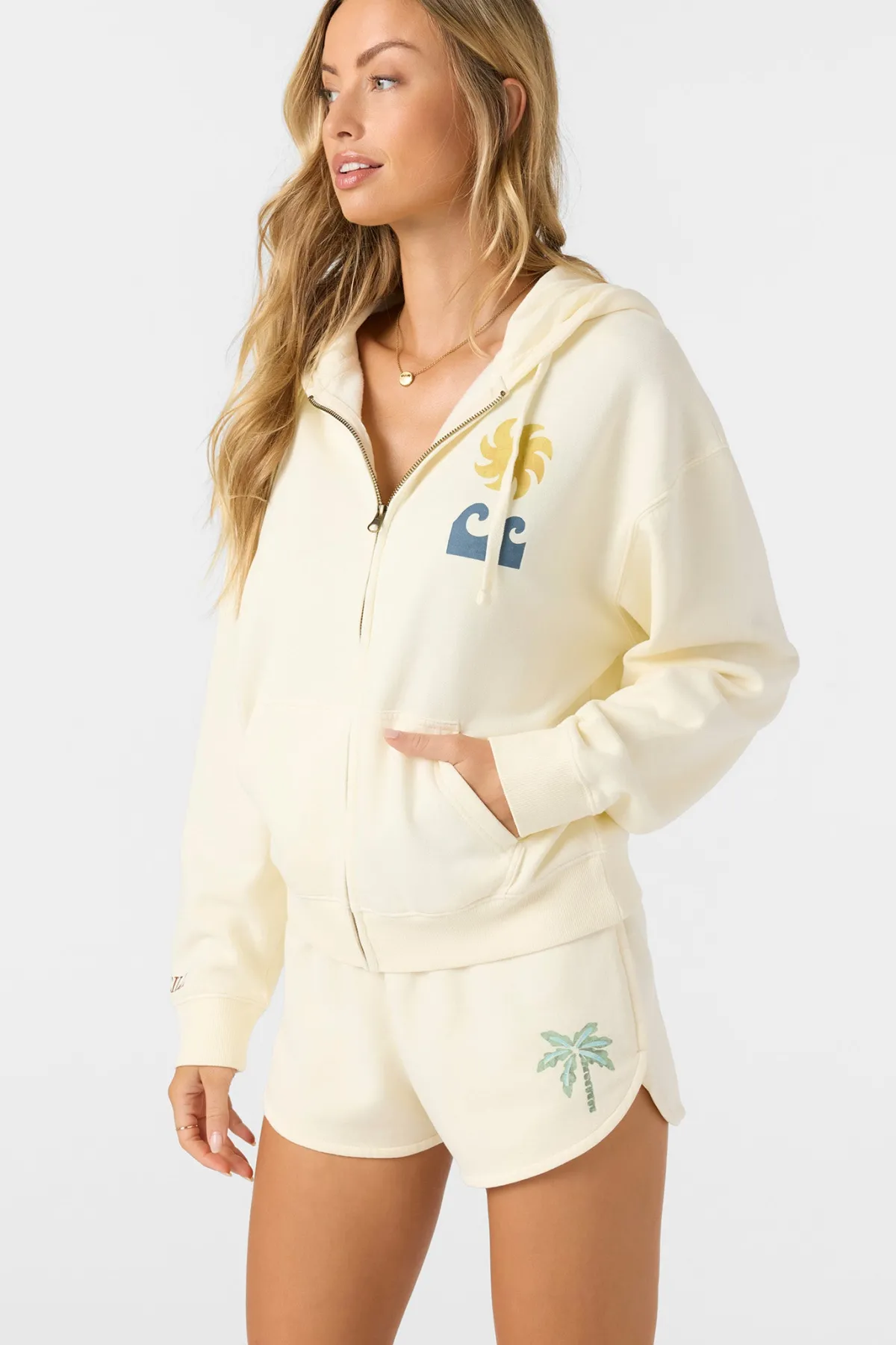 Sweaters, Hoodies & Fleece^O'Neill Atwood Palma Zip Hoody Zip Fleece - | winter white