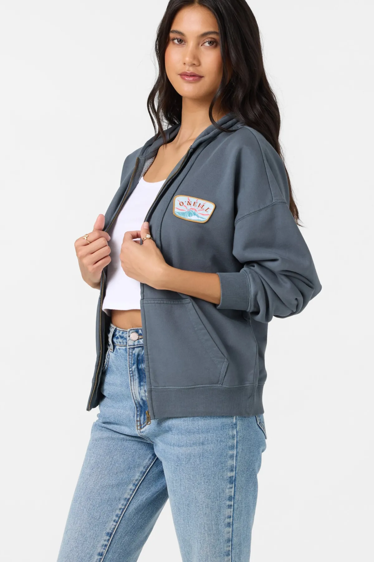 Sweaters, Hoodies & Fleece^O'Neill Atwood Zip Hoody Zip Fleece - | washed slate