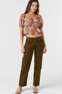 Tops^O'Neill Autumn Top - | cedar wood
