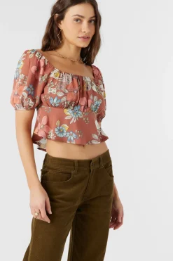 Tops^O'Neill Autumn Top - | cedar wood
