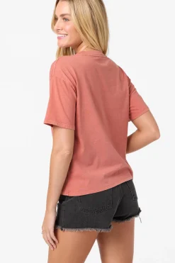 New Arrivals|Graphic Tees & Tanks^O'Neill Band Of Flowers Easy Tee canyon rose