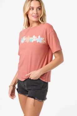 New Arrivals|Graphic Tees & Tanks^O'Neill Band Of Flowers Easy Tee canyon rose