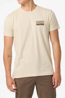 Tees & Tanks^O'Neill Banner Standard Fit Tee - | lt khaki