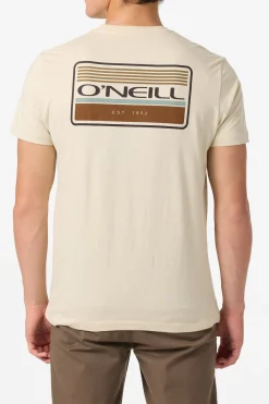 Tees & Tanks^O'Neill Banner Standard Fit Tee - | lt khaki