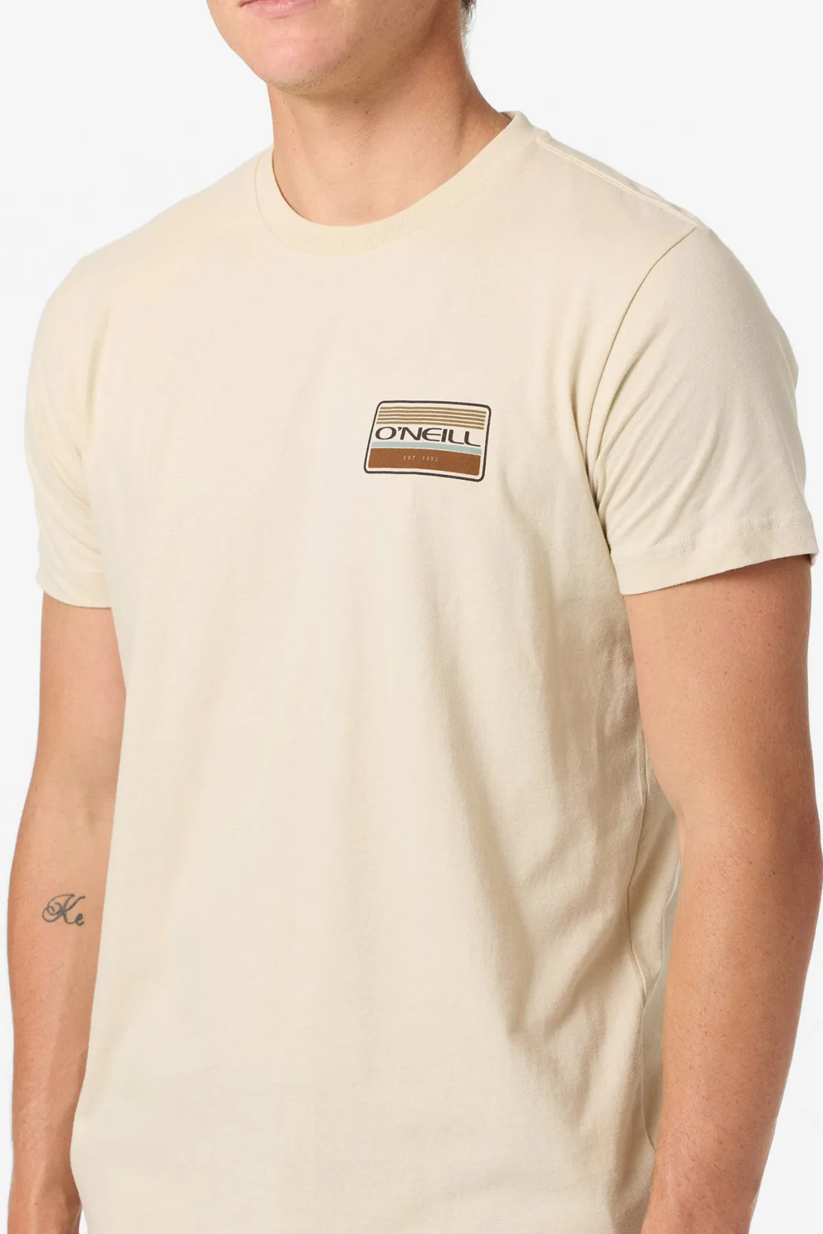 Tees & Tanks^O'Neill Banner Standard Fit Tee - | lt khaki