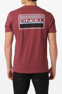 Tees & Tanks^O'Neill Banner Standard Fit Tee - | oxblood red