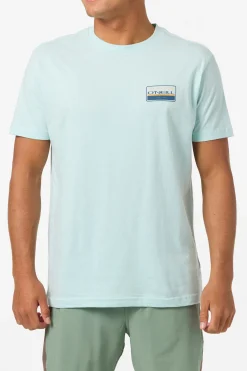 Tees & Tanks^O'Neill Banner Standard Fit Tee - | pastel turquoise