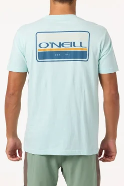 Tees & Tanks^O'Neill Banner Standard Fit Tee - | pastel turquoise