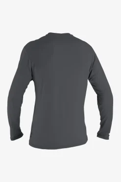 Uv Sun Protection & Rash Guards^O'Neill Basic Skins 30+ Long Sleeve Sun Shirt - | graphite