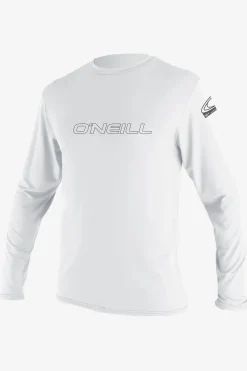 Uv Sun Protection & Rash Guards^O'Neill Basic Skins 50+ Long Sleeve Sun Shirt - | white