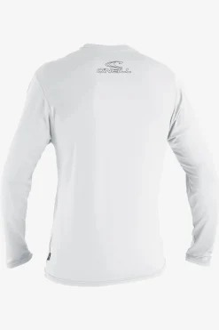 Uv Sun Protection & Rash Guards^O'Neill Basic Skins 50+ Long Sleeve Sun Shirt - | white