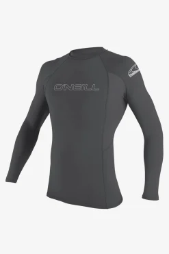 Uv Sun Protection & Rash Guards^O'Neill Basic Skins 50+ Long Sleeve Rashguard - | smoke