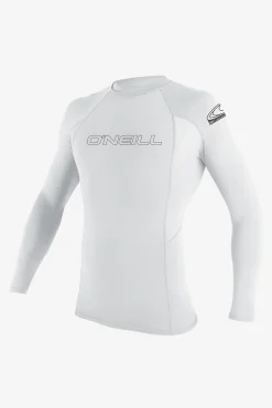 Uv Sun Protection & Rash Guards^O'Neill Basic Skins 50+ Long Sleeve Rashguard - | white