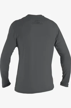 Uv Sun Protection & Rash Guards^O'Neill Basic Skins 50+ Long Sleeve Sun Shirt - | smoke