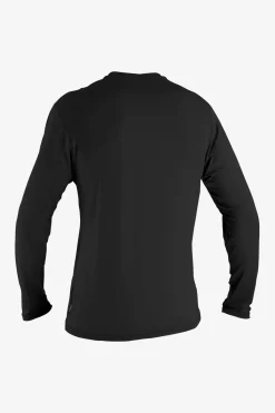 Uv Sun Protection & Rash Guards^O'Neill Basic Skins 30+ Long Sleeve Sun Shirt - Black |