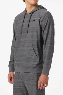 Best Sellers^O'Neill Bavaro Stripe Hoodie Pullover Fleece - | dark shadow
