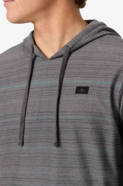 Best Sellers^O'Neill Bavaro Stripe Hoodie Pullover Fleece - | dark shadow