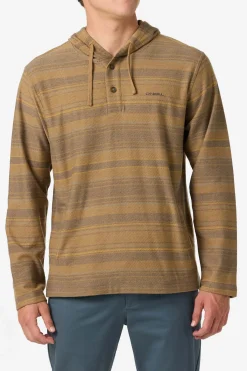 Hoodies & Fleece^O'Neill Bavaro Stripe Poncho Pullover Fleece - | khaki