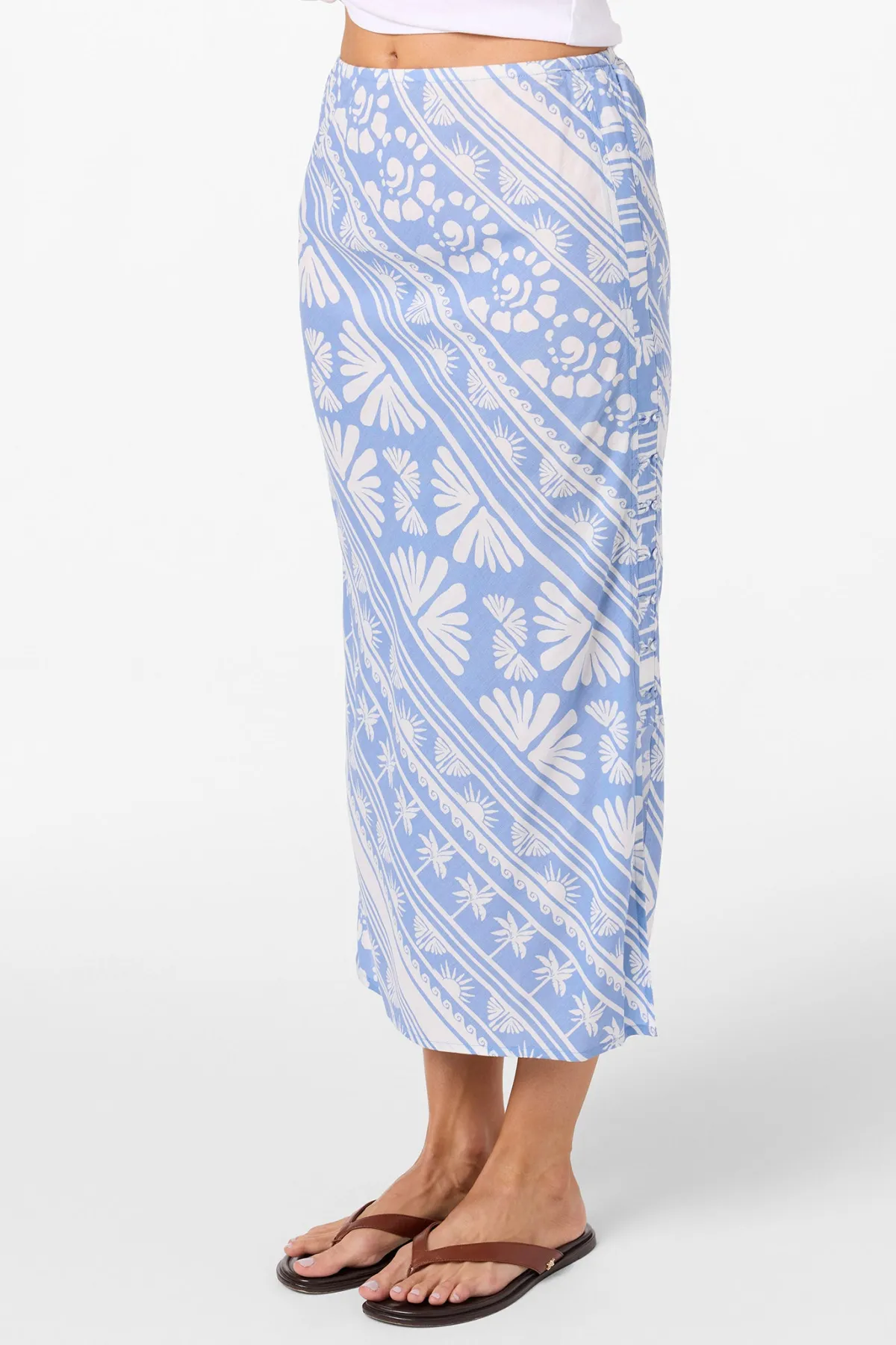 New Arrivals|Bottoms^O'Neill Bellamy Abstract Skirt Midi Skirts - | azurine