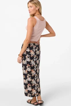 Bottoms|Best Sellers^O'Neill Bellamy Bali Floral Midi Skirt black