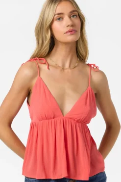 Tops^O'Neill Blanche Sleeveless Top cayenne