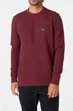 Hoodies & Fleece^O'Neill Blocked Out Crew Crew Neck Fleece - | burgundy