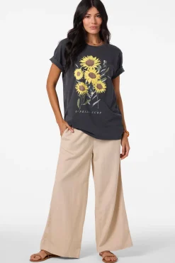 Graphic Tees & Tanks^O'Neill Botanic Blossom Tee - | washed black
