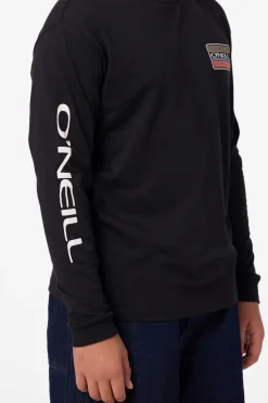 Tops^O'Neill Boy's Banner Long Sleeve Tee - | black