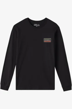 Tops^O'Neill Boy's Banner Long Sleeve Tee - | black