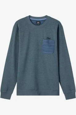 Tops^O'Neill Boy's Bavaro Blocked Crew Shirt Fleece - | midnight navy