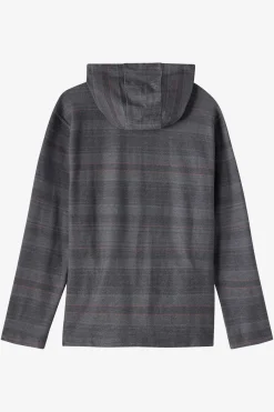 Tops^O'Neill Boy's Bavaro Stripe Poncho Pullover Fleece - | black