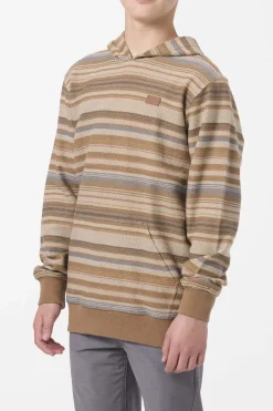 Tops^O'Neill Boy's Bavaro Stripe Pullover - | dark khaki