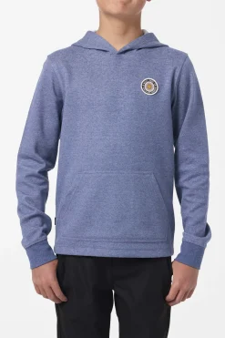 Tops^O'Neill Boy's Cantina Hooded Textured Knit Pullover - | blue mirage