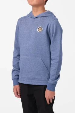 Tops^O'Neill Boy's Cantina Hooded Textured Knit Pullover - | blue mirage