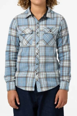 Tops^O'Neill Boy's Glacier Plaid Superfleece Long Sleeve Shirt - | citadel