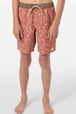 Boardshorts^O'Neill Boy's Hermosa Retro 16" Swim Trunks Trunks - | chutney
