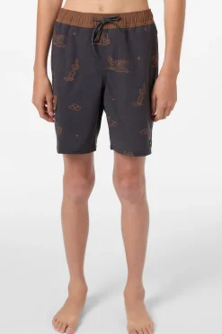 Boardshorts^O'Neill Boy's Hermosa Retro 16" Swim Trunks Trunks - | phantom