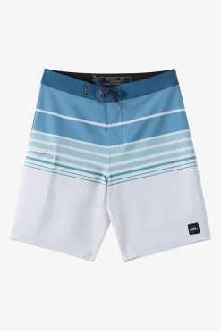 Boardshorts^O'Neill Boy's Hyperfreak Heat Stripe 17" Boardshorts - | fog