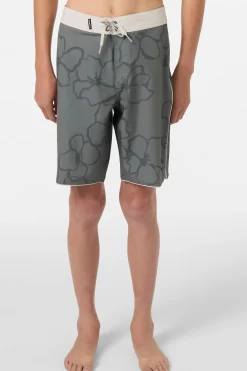 Boardshorts^O'Neill Boy's Hyperfreak Mysto Scallop 17" Boardshorts - | mulled basil