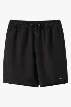 Boardshorts^O'Neill Boy's Lennox Hermosa Solid Volley 16" Swim Trunks Trunks - | black