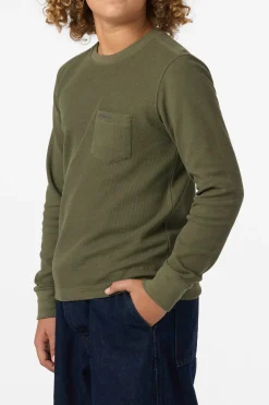 Tops^O'Neill Boy's Overland Thermal Pullover - | clover