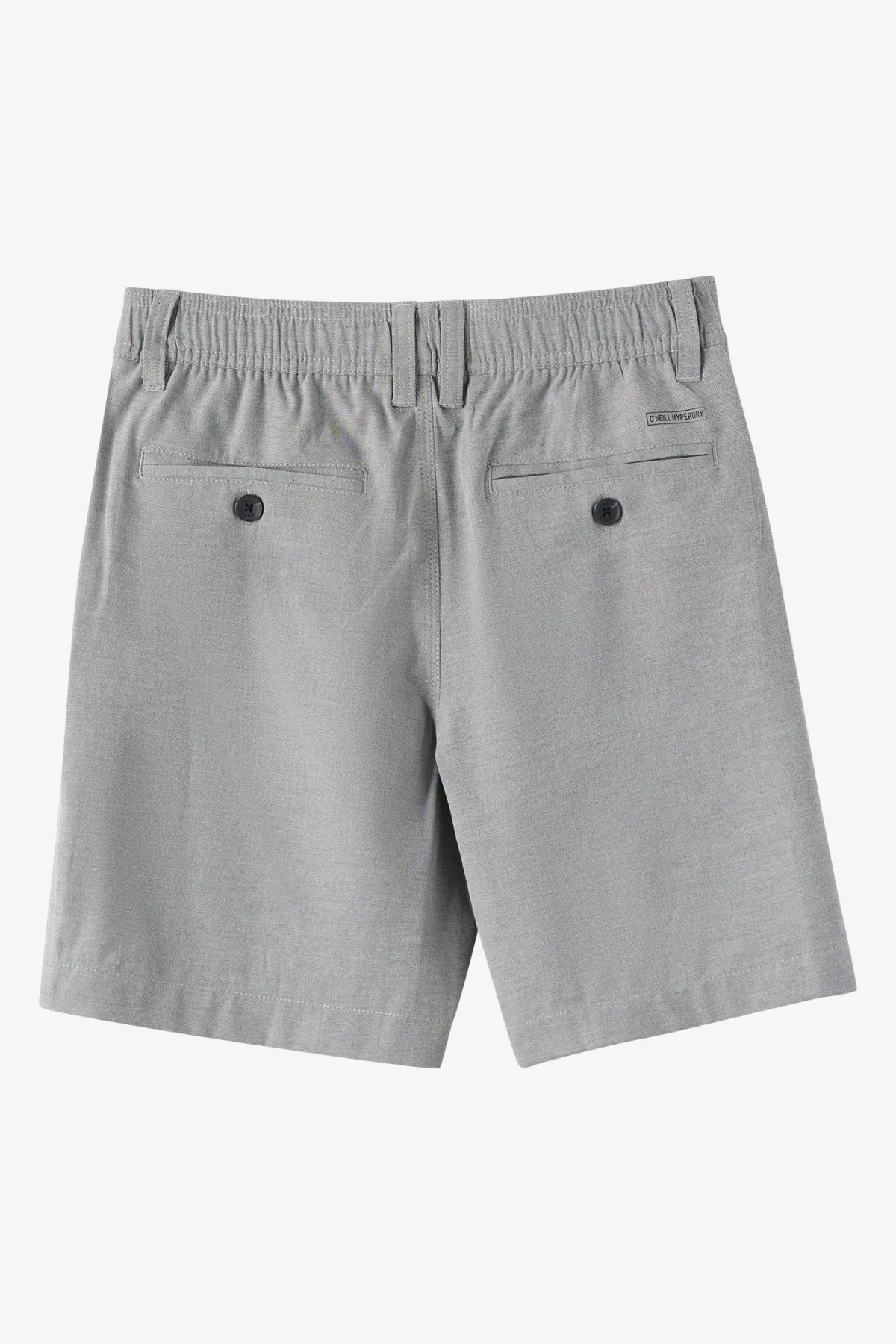 Bottoms^O'Neill Boy's Reserve Light Check Elastic Waist 16"'' Hybrid Shorts - | dark shadow